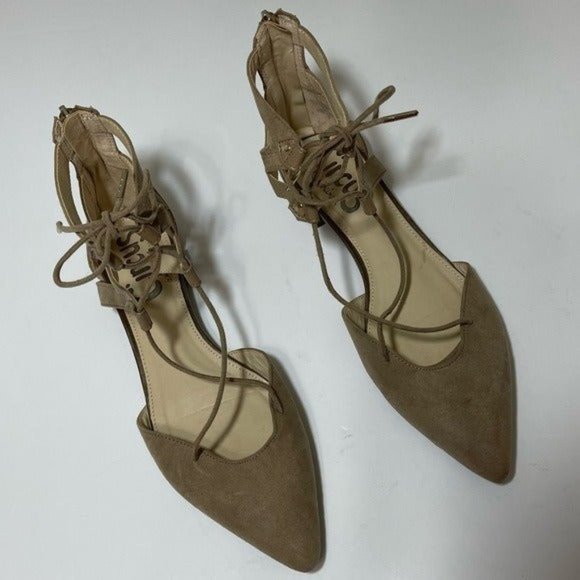 Circus by Sam Edelman Lace Up Pointed Toe Ballet Flat Women's Sz 6.5 - Picture 3 of 12